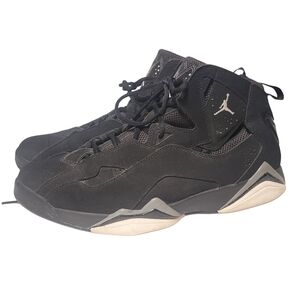 MENS JORDAN TRUE FLIGHT NIKE AIR BLACK/COOL GREY BASKETBALL SNEAKERS SZ 13 HIGH